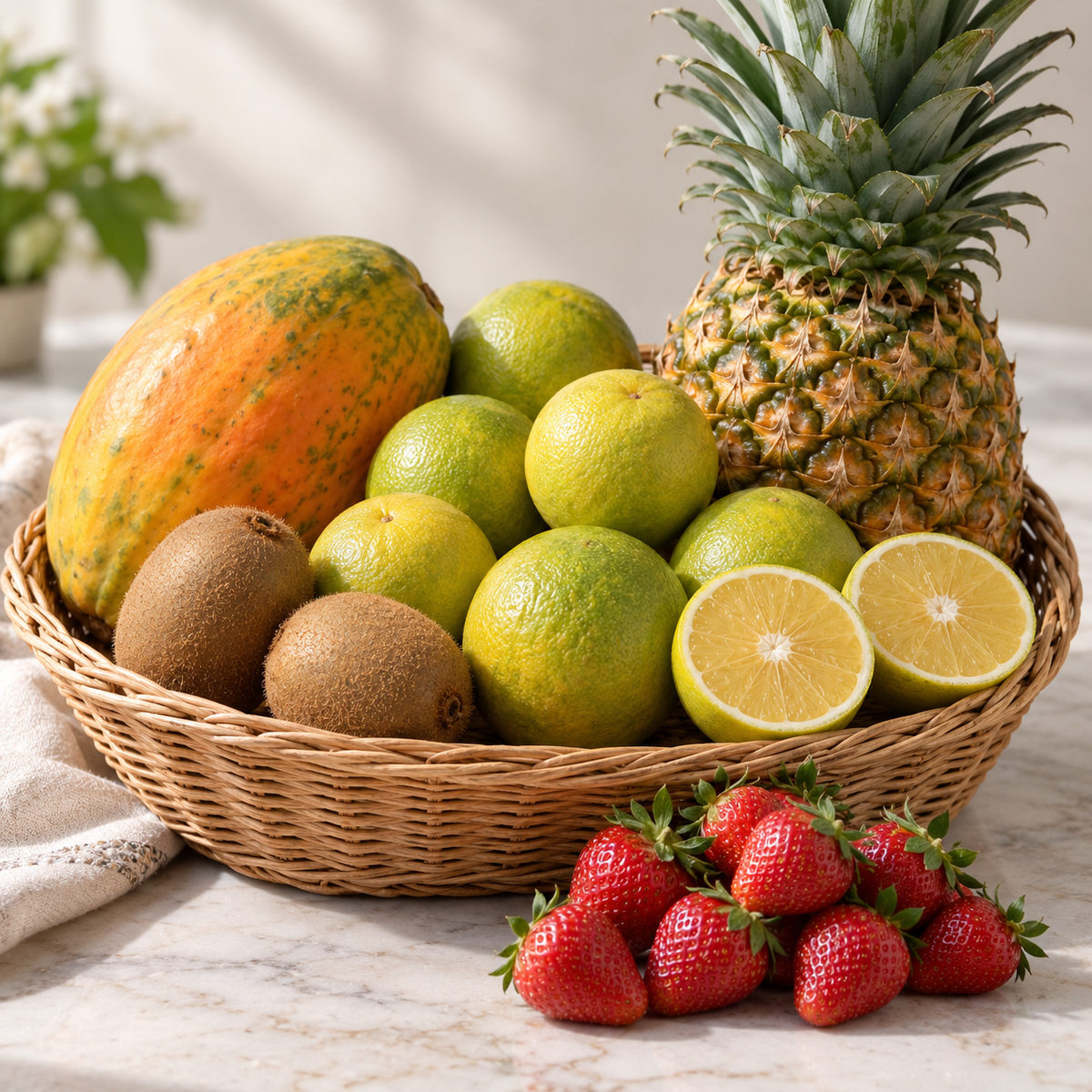 Vitamin C Rich Fruits Basket